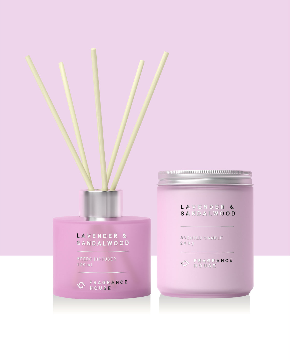 Scented Poured Candle | Lavender & Sandalwood