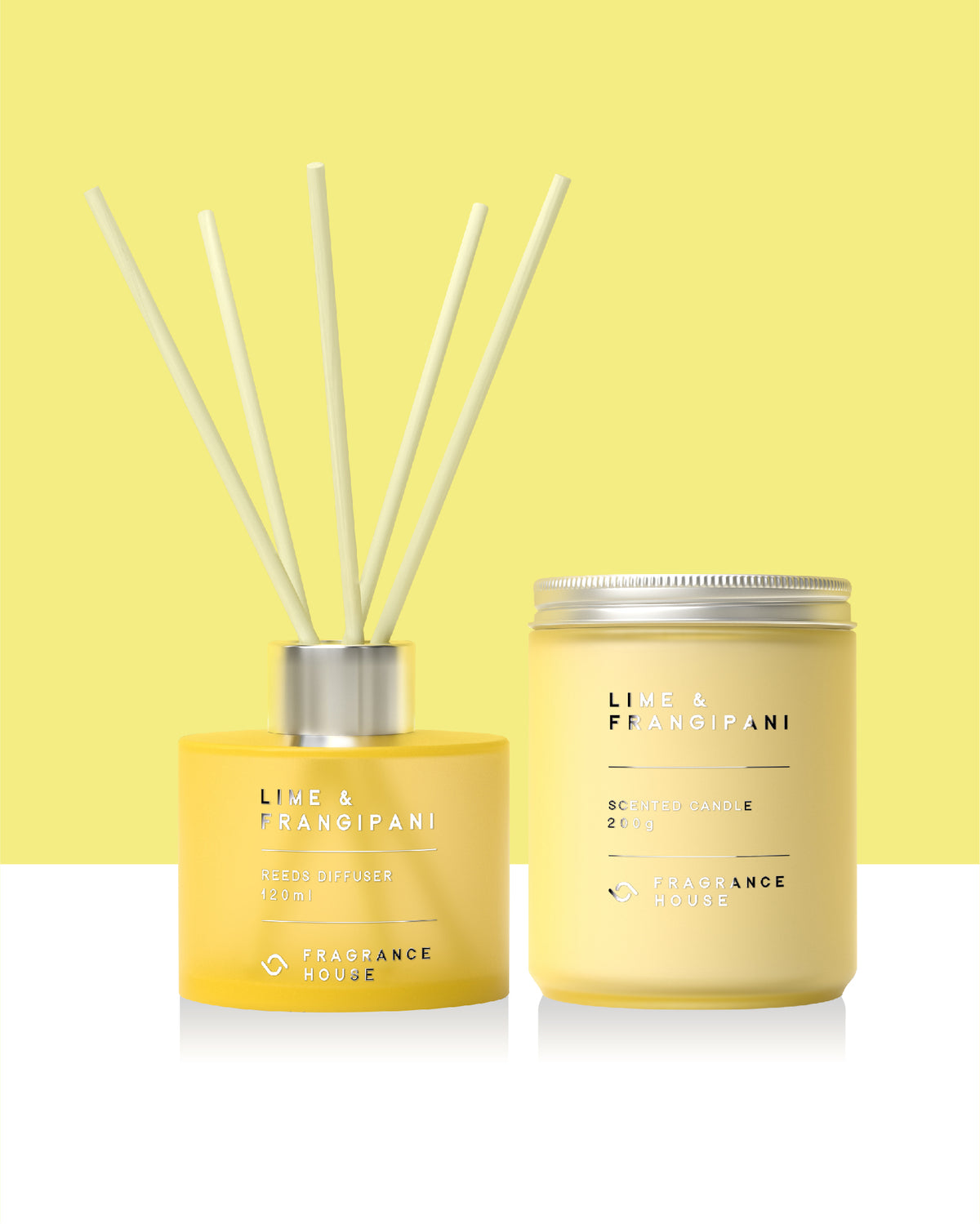Scented Poured Candle | Lime & Frangipani