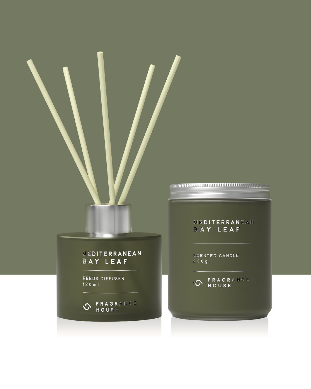 Scented Poured Candle | Mediterranean Bay Leaf