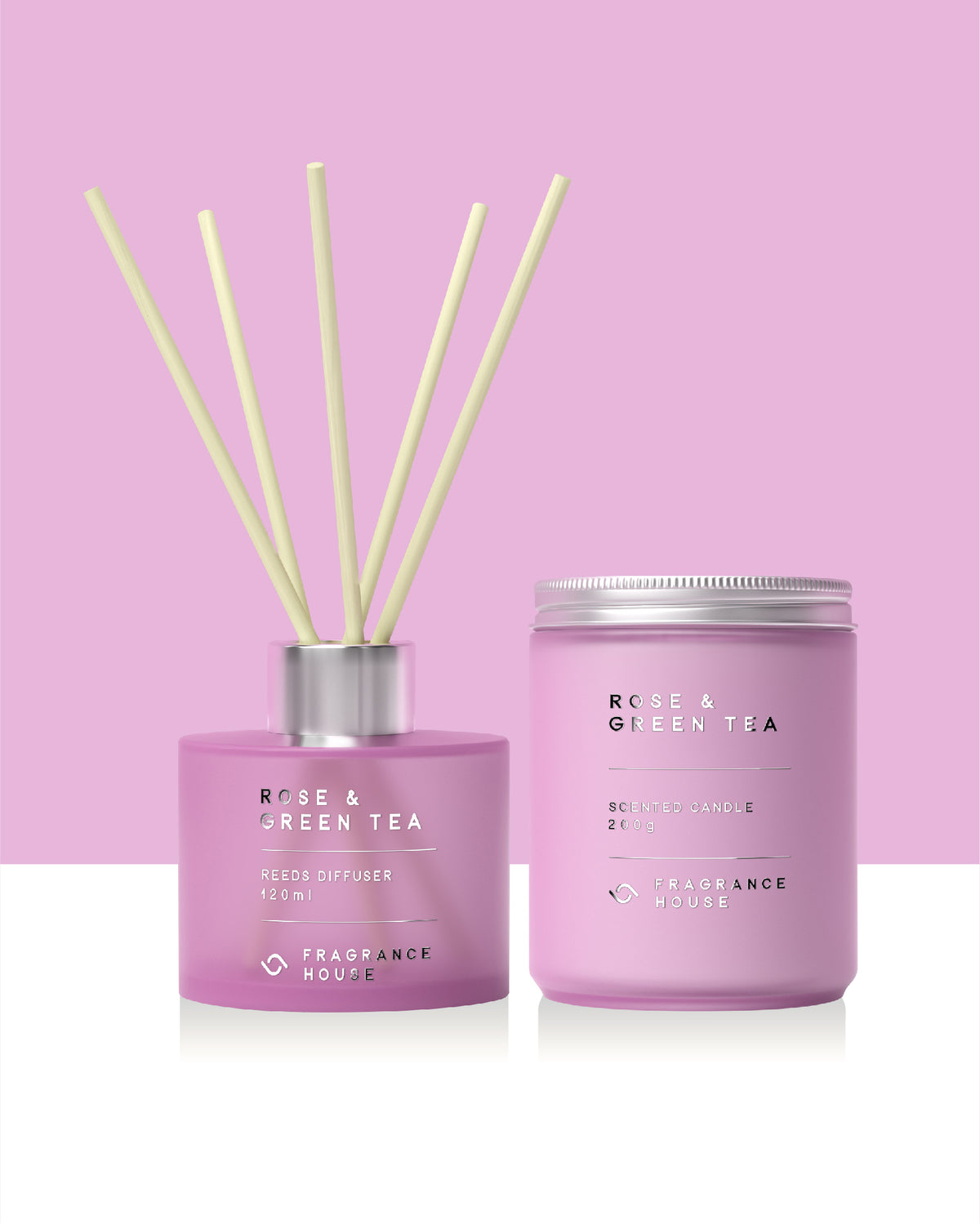 Reeds Diffuser | Rose & Green Tea