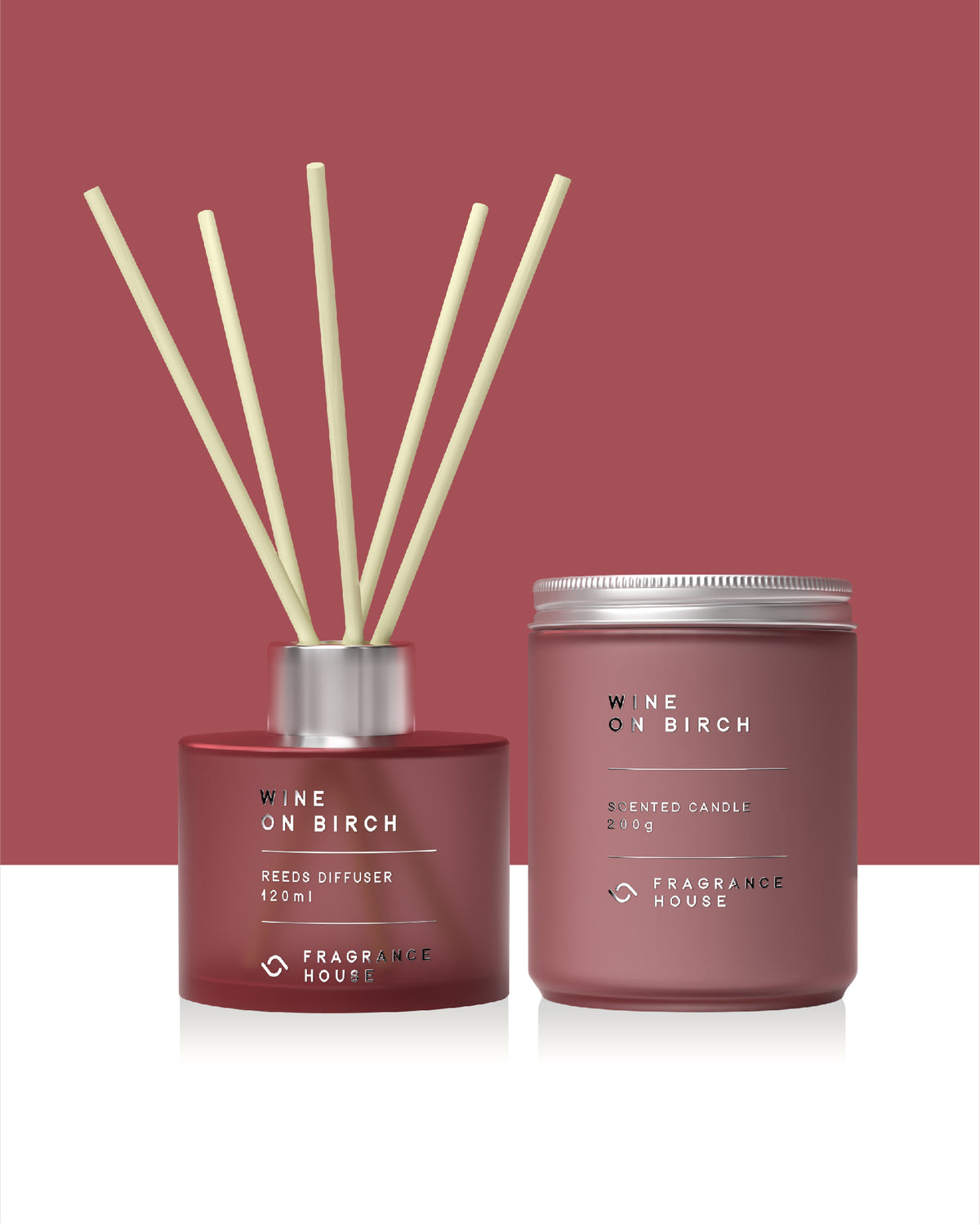 Scented Poured Candle | Wine on Birch