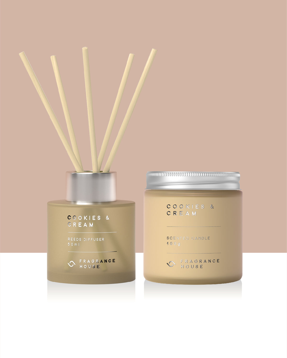 Scented Poured Candle | Cookies & Cream