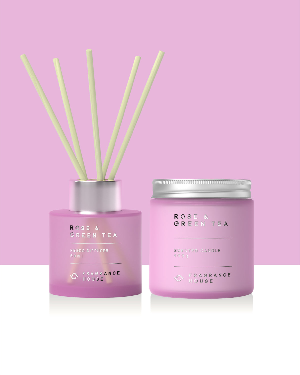 Reeds Diffuser | Rose & Green Tea