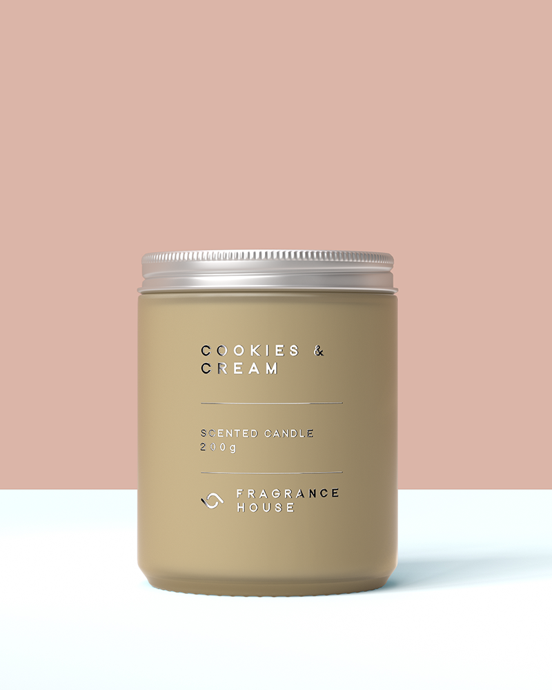 Scented Poured Candle | Cookies & Cream