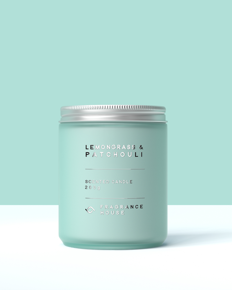 Scented Poured Candle | Lemongrass & Patchouli
