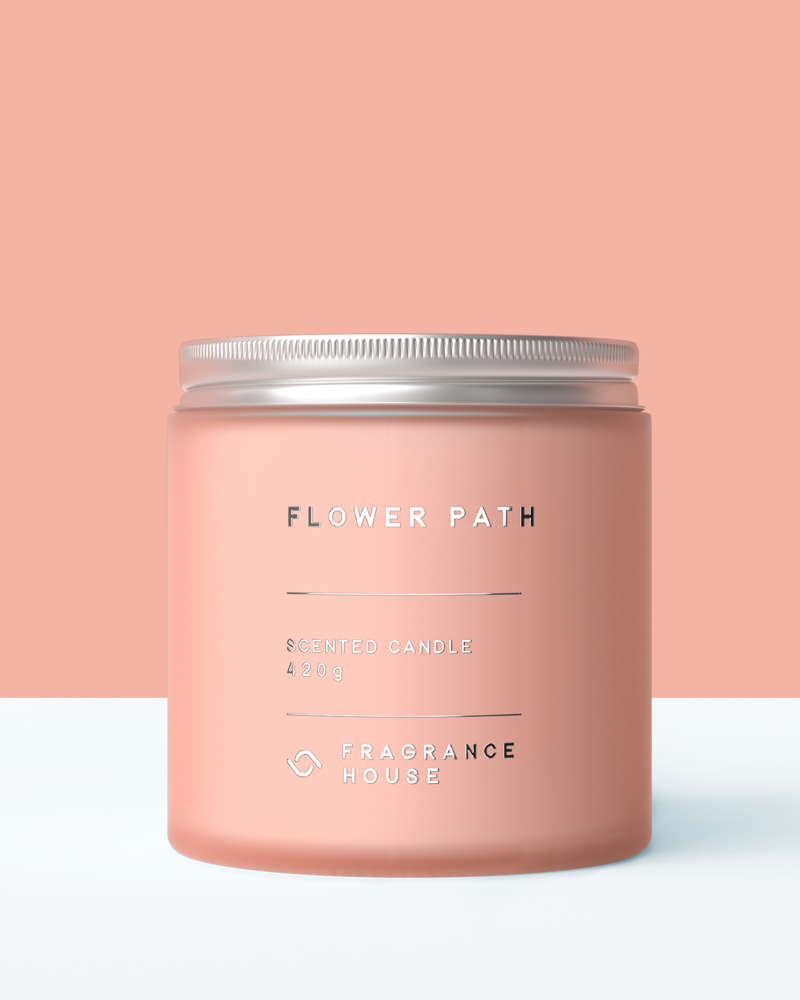 Scented Poured Candle | Flower Path
