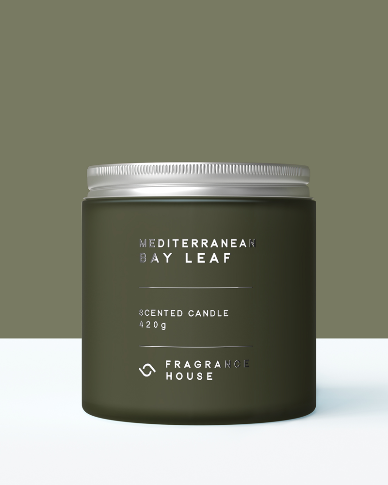Scented Poured Candle | Mediterranean Bay Leaf