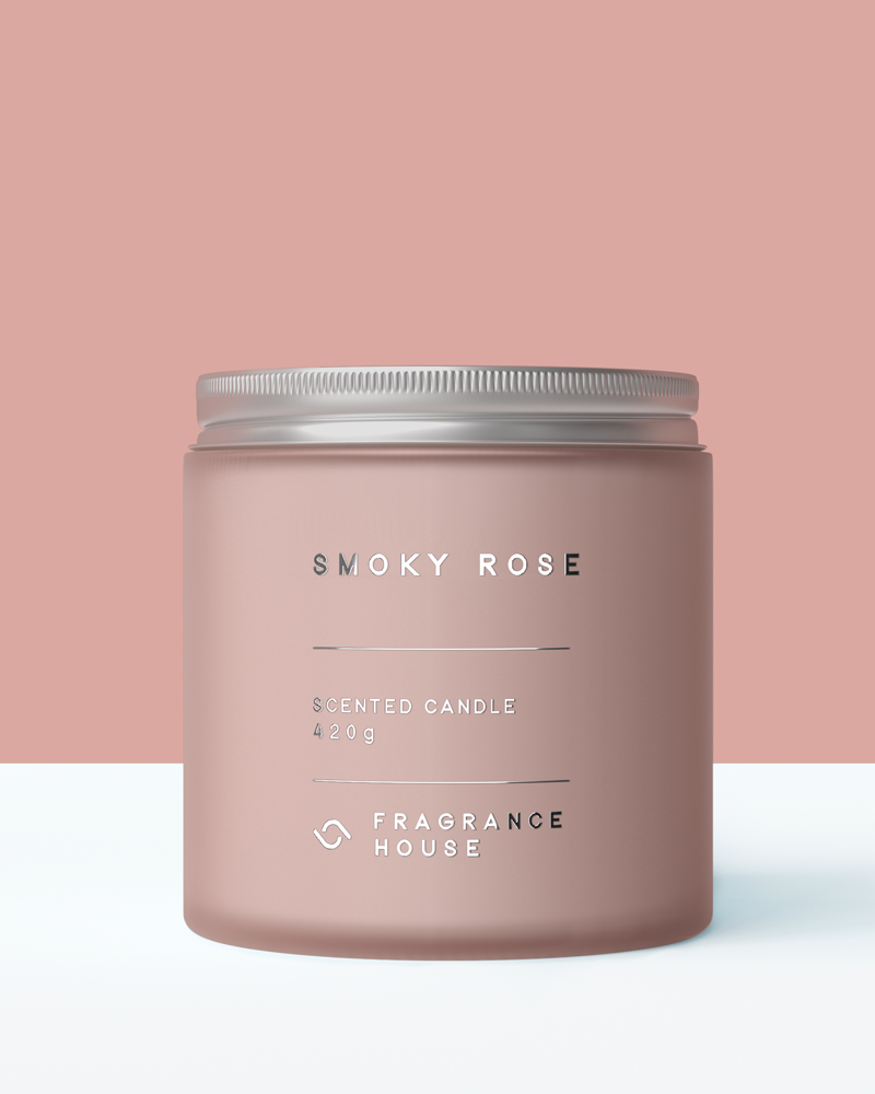 Scented Poured Candle | Smoky Rose