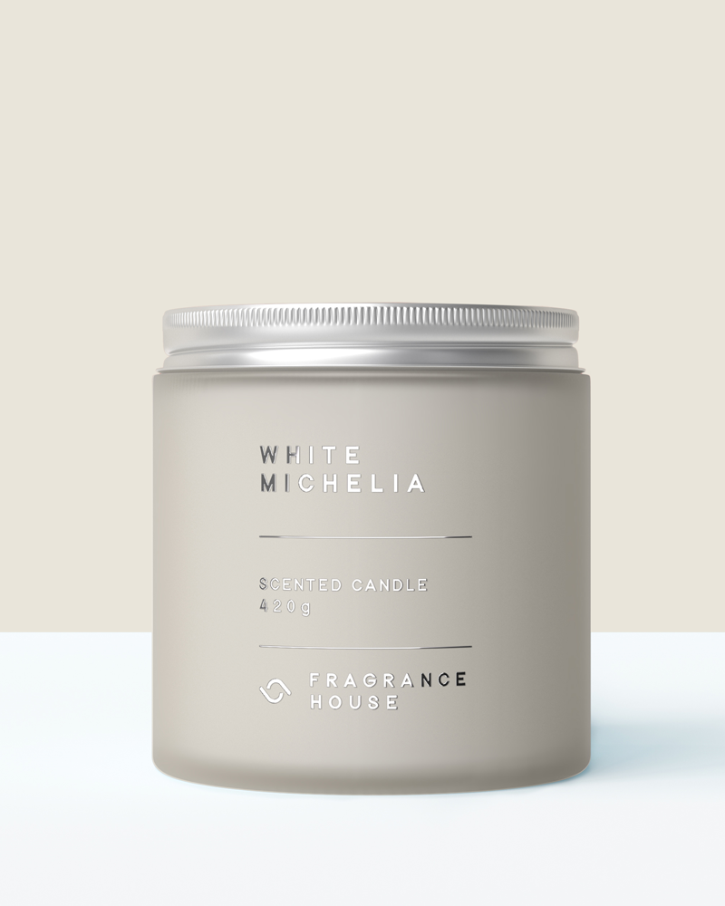 Scented Poured Candle | White Michelia