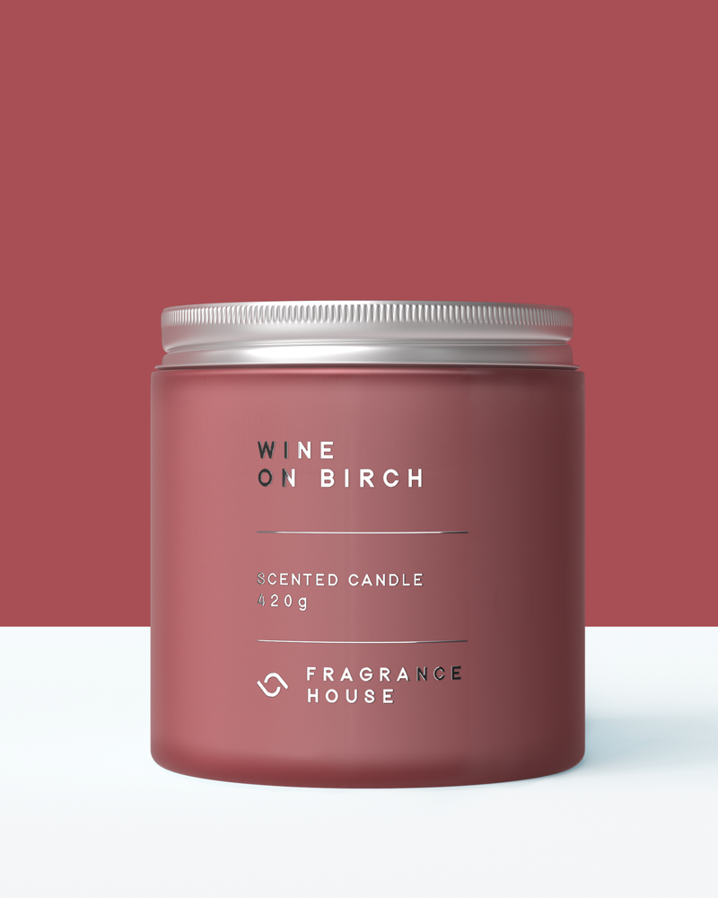 Scented Poured Candle | Wine on Birch