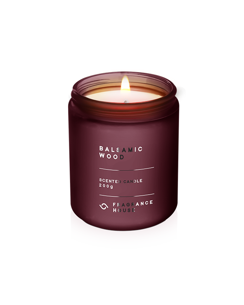 Scented Poured Candle | Balsamic Wood