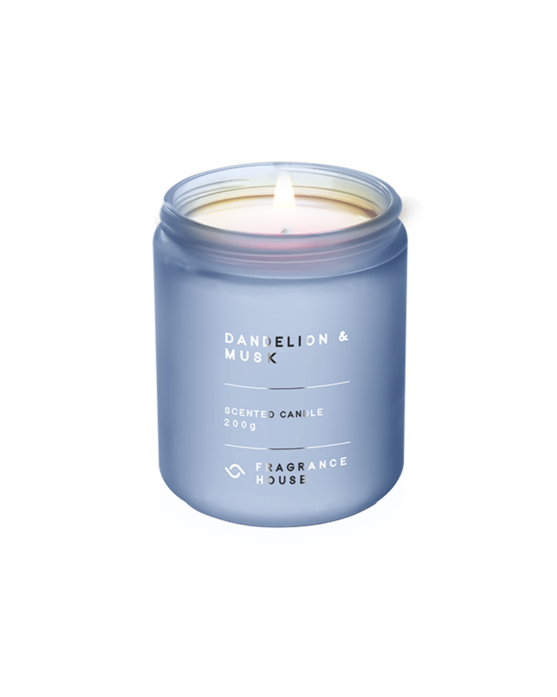 Scented Poured Candle | Dandelion & Musk