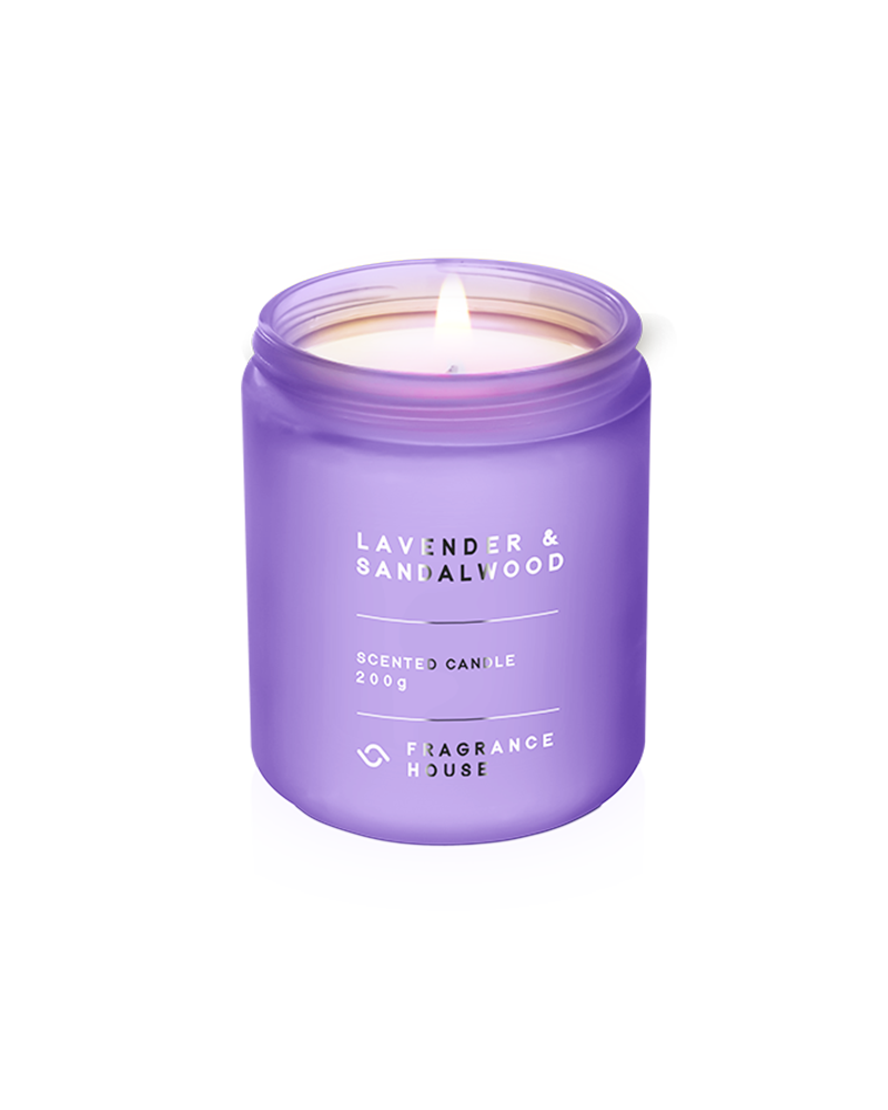 Scented Poured Candle | Lavender & Sandalwood