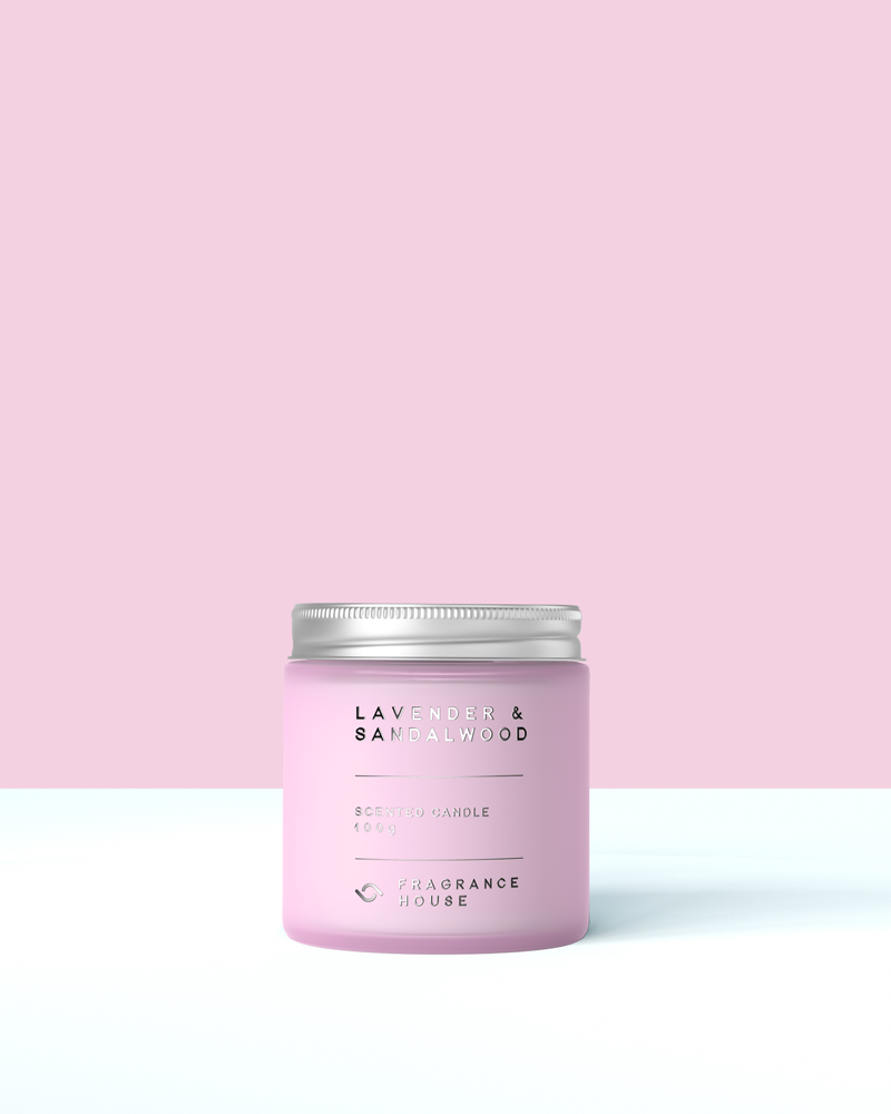 Scented Poured Candle | Lavender & Sandalwood
