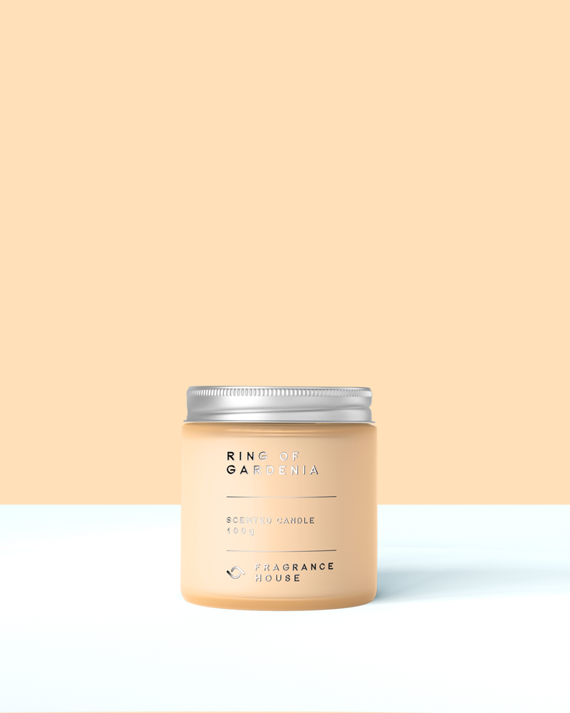 Scented Poured Candle | Ring of Gardenia
