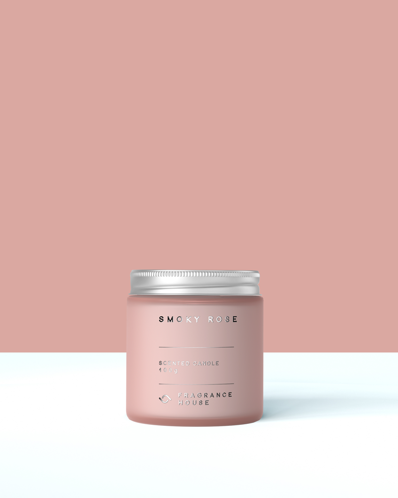 Scented Poured Candle | Smoky Rose