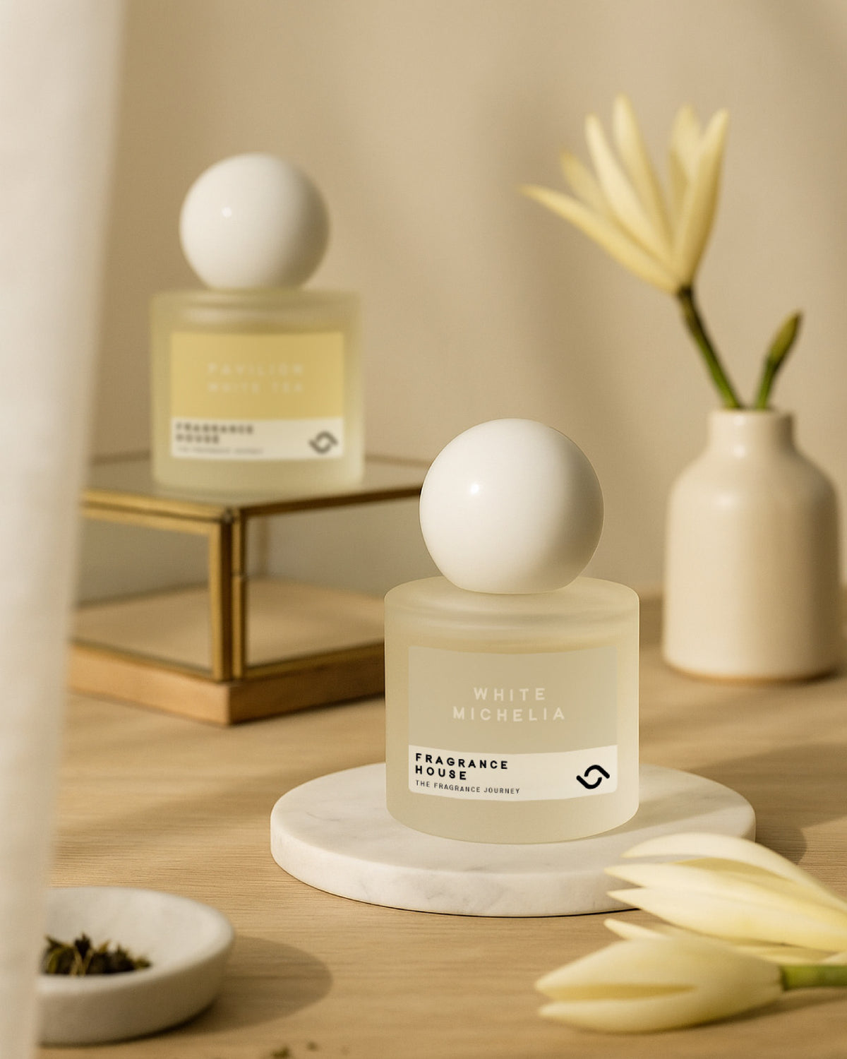 🥇Top-Rated Perfume Set | Pavilion White Tea & White Michelia