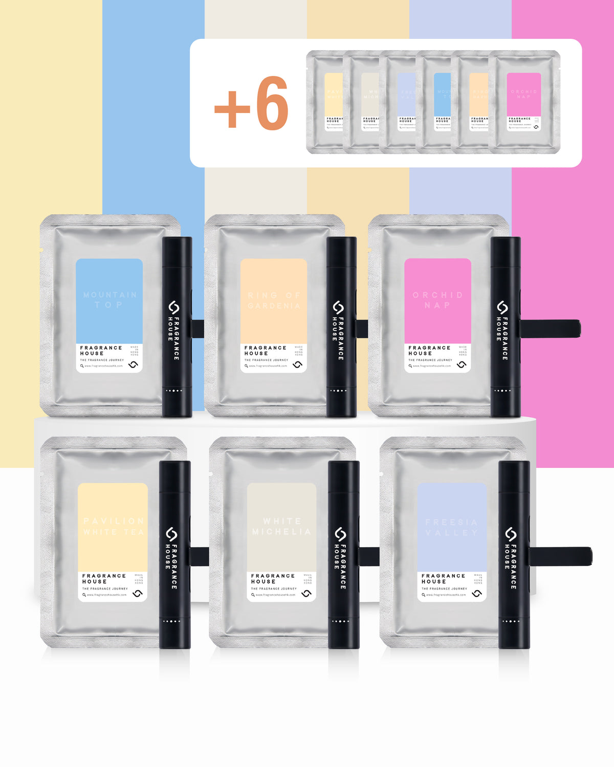 6+6 車用香薰套裝 | 皇牌精選組合