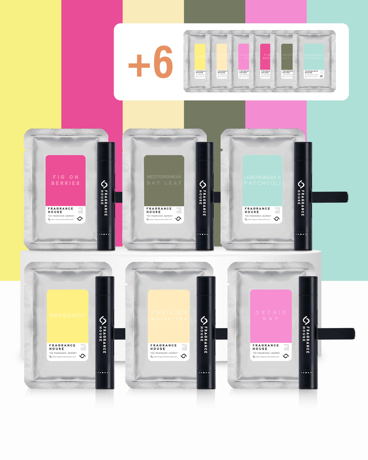 6+6 車用香薰套裝 | 柑橘盛典