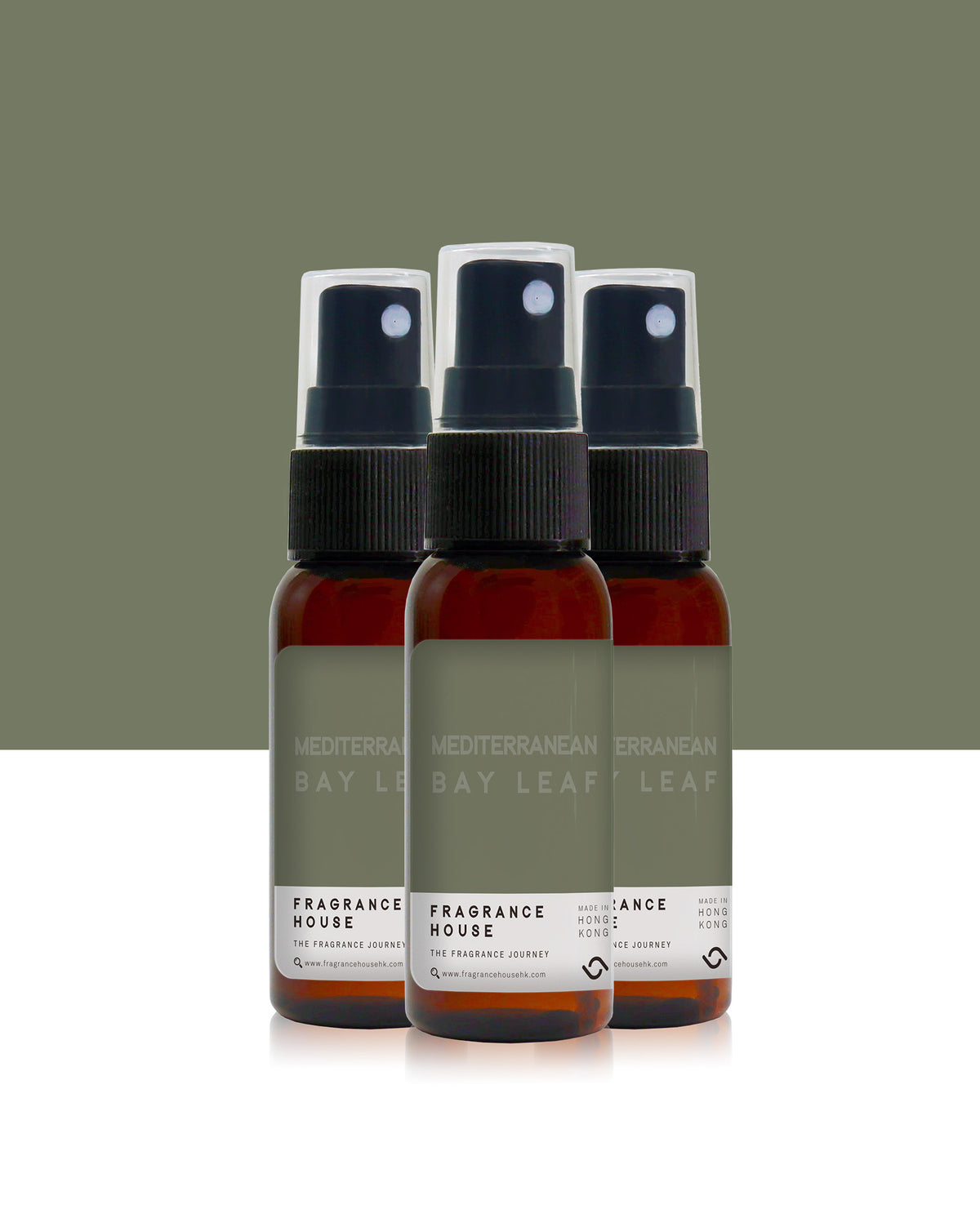 Alcohol Disinfectant Spray | Mediterranean Bay Leaf (Set of 3)