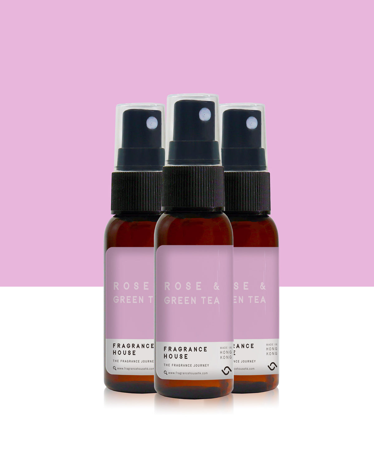 Alcohol Disinfectant Spray | Rose & Green Tea (Set of 3)