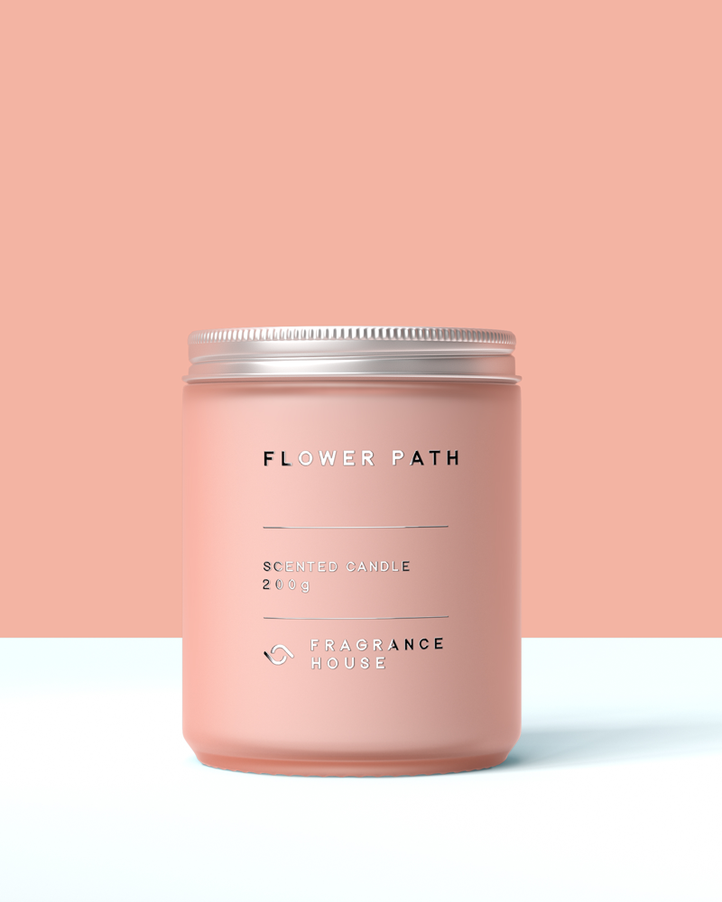 Scented Poured Candle | Flower Path