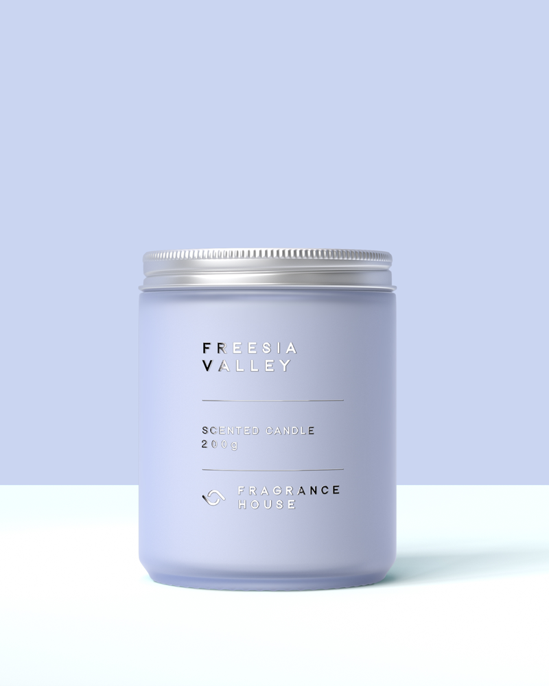 Scented Poured Candle | Freesia Valley