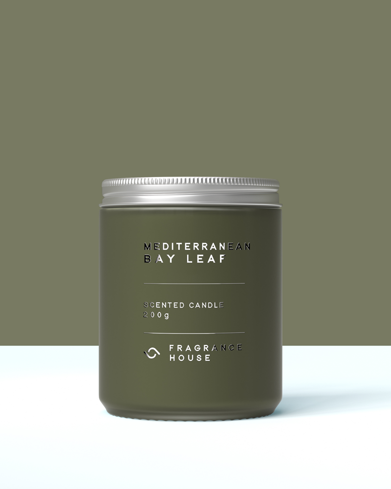 Scented Poured Candle | Mediterranean Bay Leaf