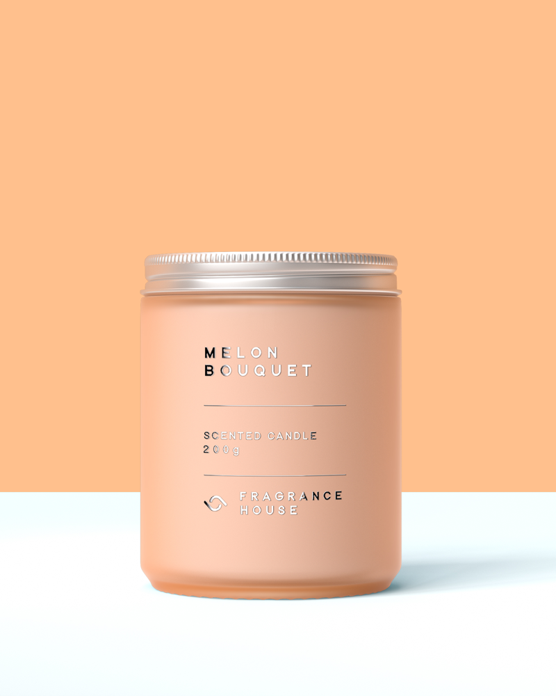 Scented Poured Candle | Melon Bouquet
