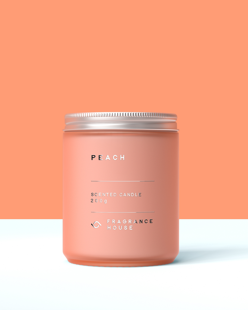 Scented Poured Candle | Peach