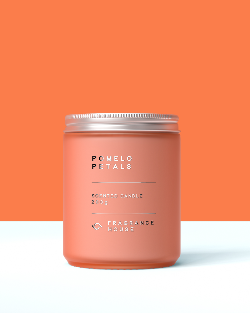 Scented Poured Candle | Pomelo Petals