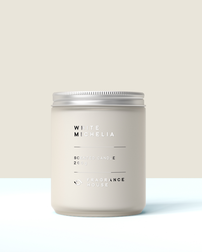 Scented Poured Candle | White Michelia