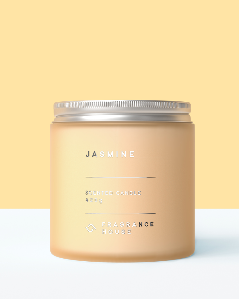 Double Wicked Scented Poured Candle | Jasmine