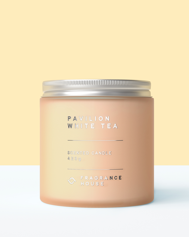 Double Wicked Scented Poured Candle | Pavilion White Tea