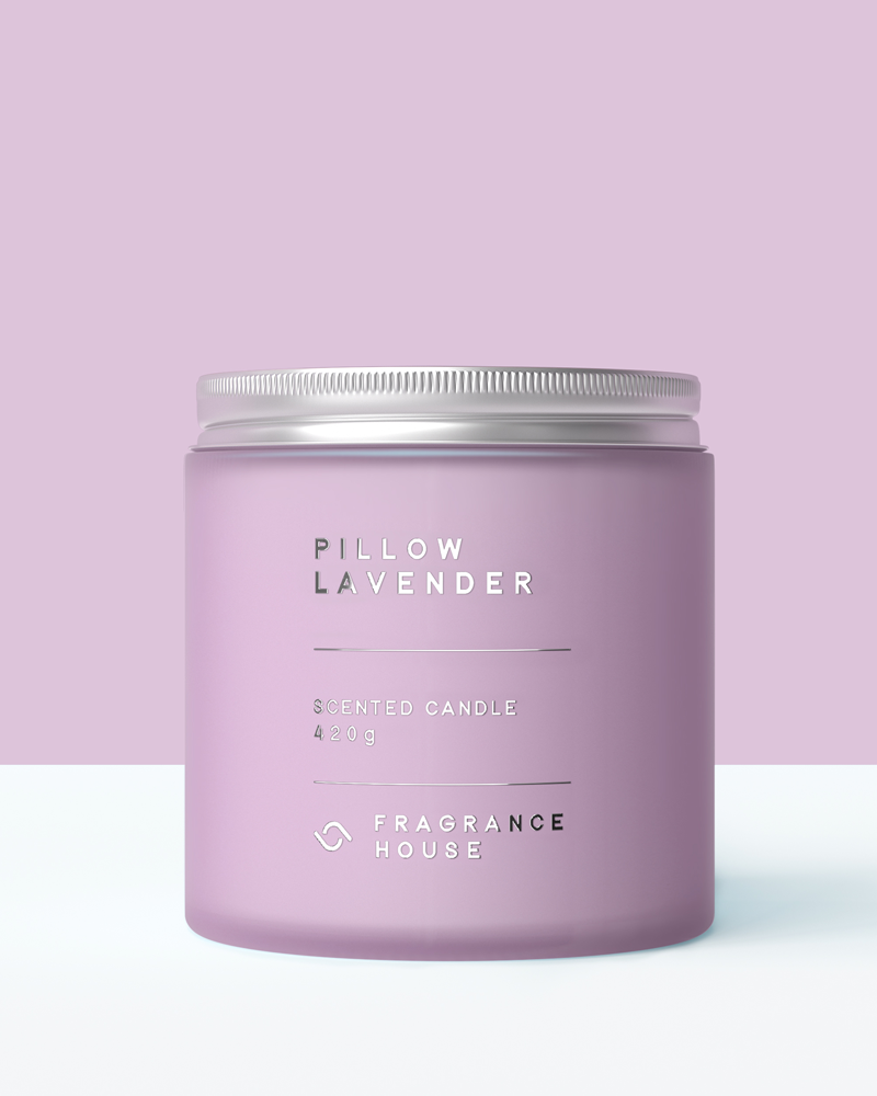 Scented Poured Candle | Pillow Lavender