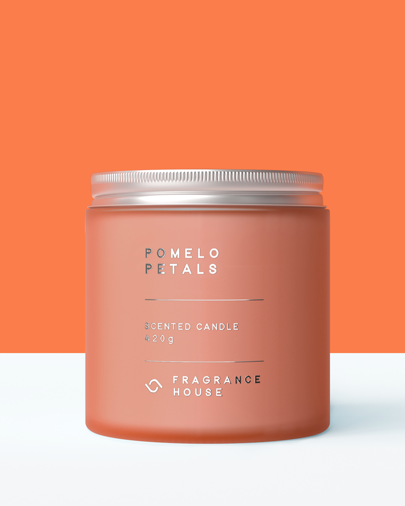 Double Wicked Scented Poured Candle | Pomelo Petals