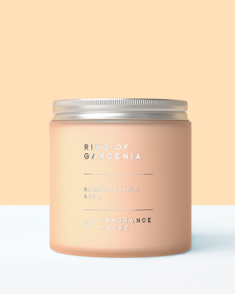 Scented Poured Candle | Ring of Gardenia