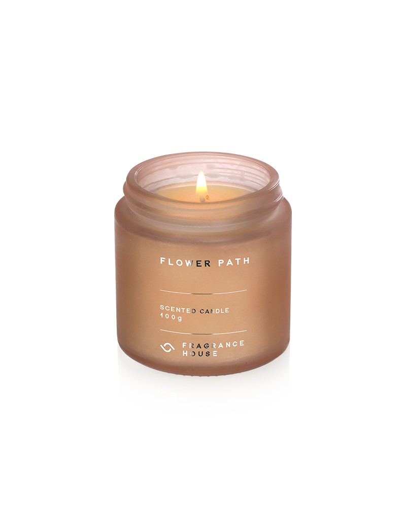 Mini Scented Poured Candle | Flower Path