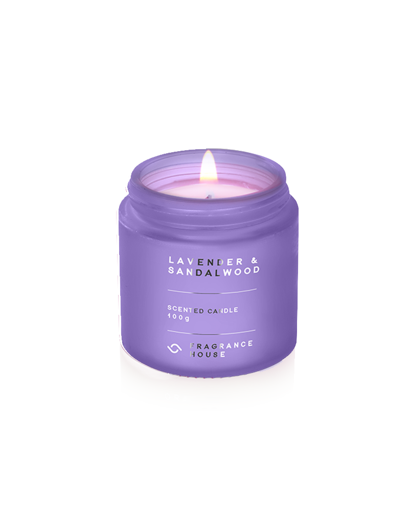 Mini Scented Poured Candle | Lavender &amp; Sandalwood