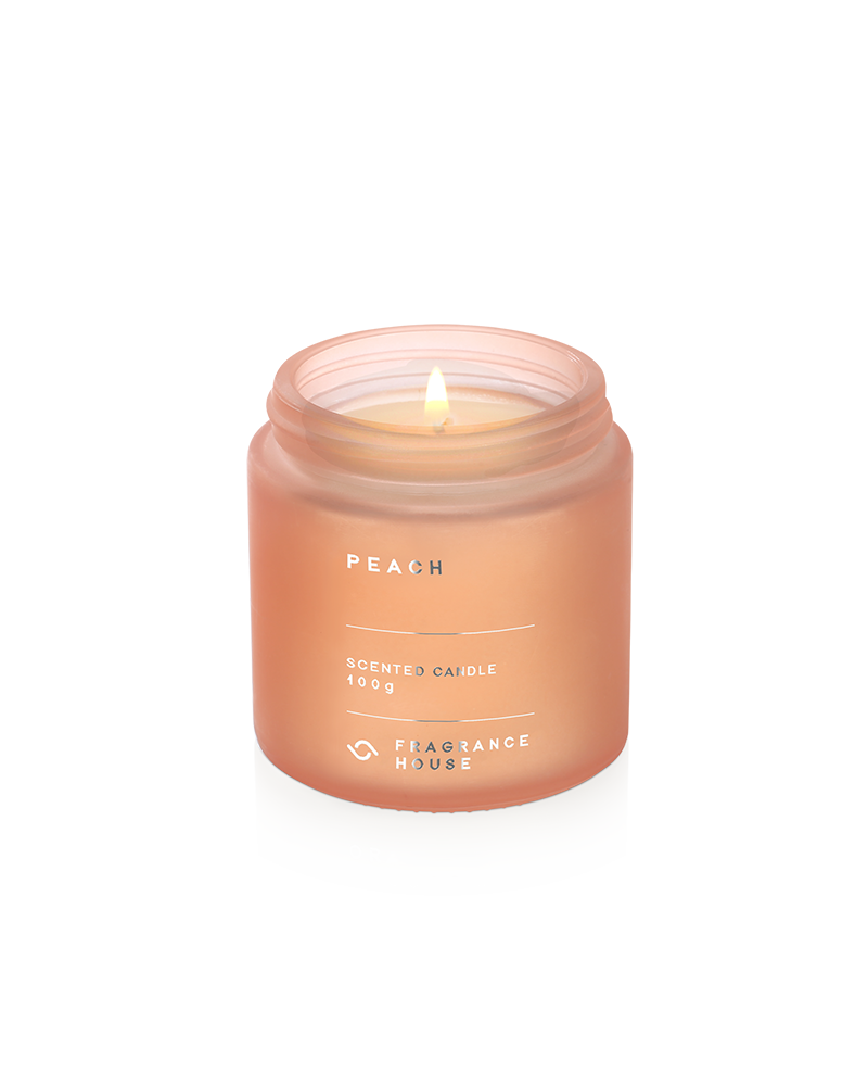 Mini Scented Poured Candle | Peach
