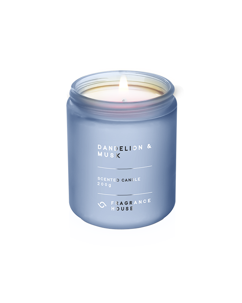 Scented Poured Candle | Dandelion &amp; Musk
