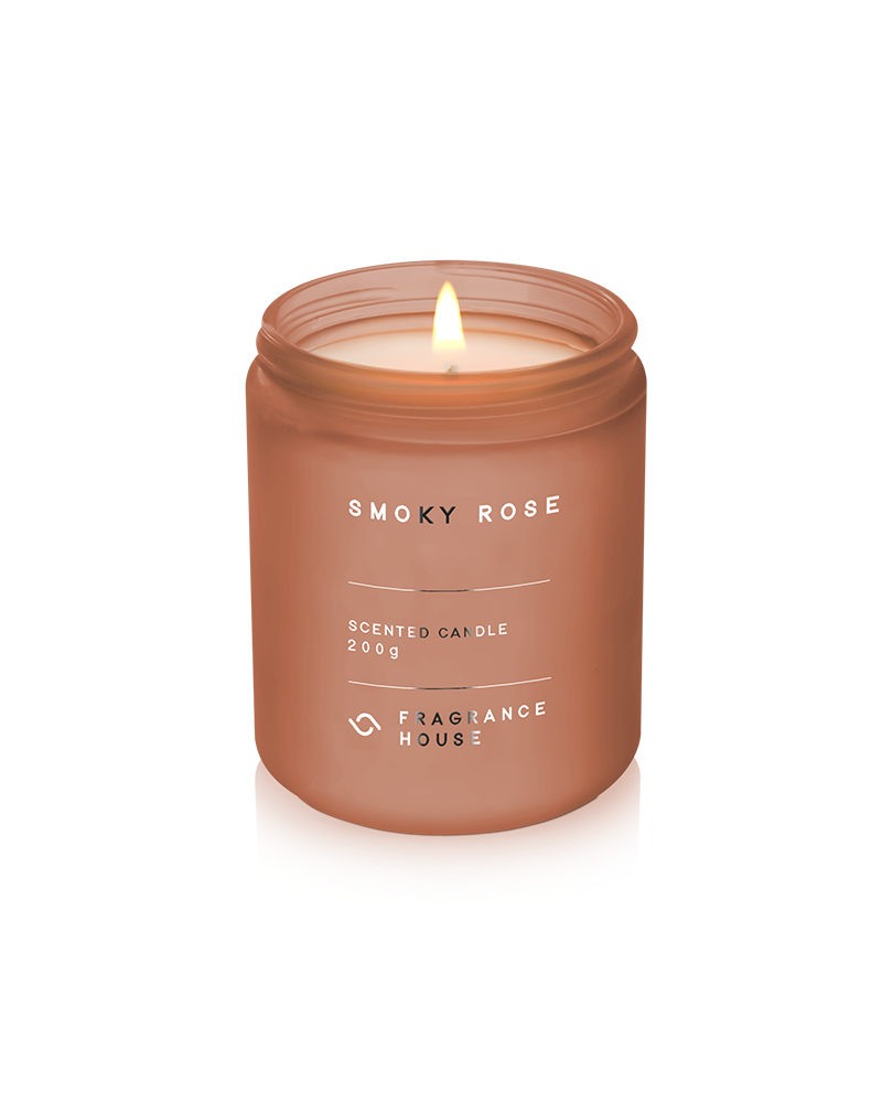 Scented Poured Candle | Smoky Rose