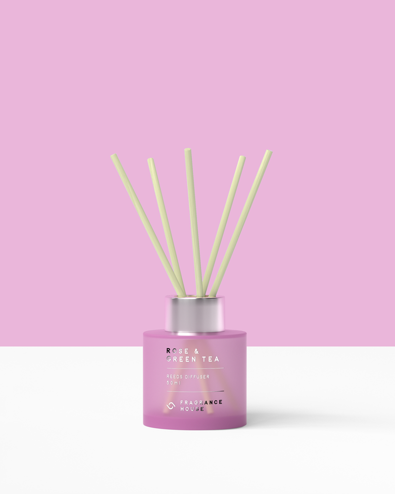 Mini Reeds Diffuser | Rose &amp; Green Tea