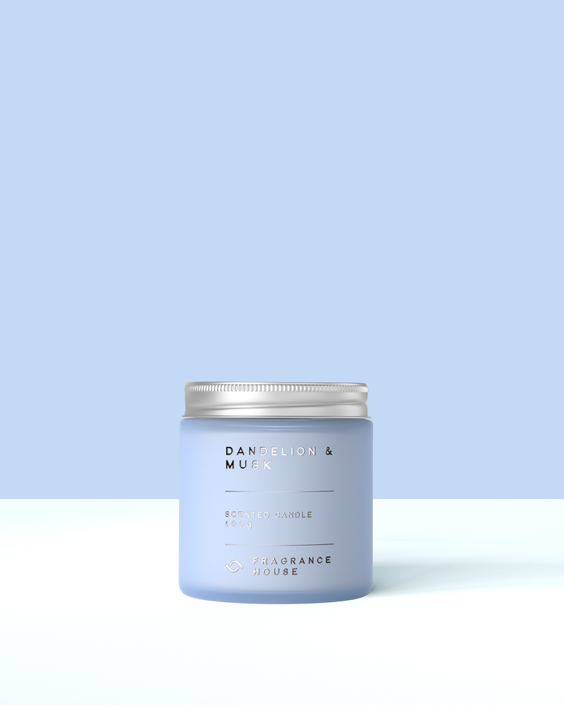 Scented Poured Candle | Dandelion &amp; Musk