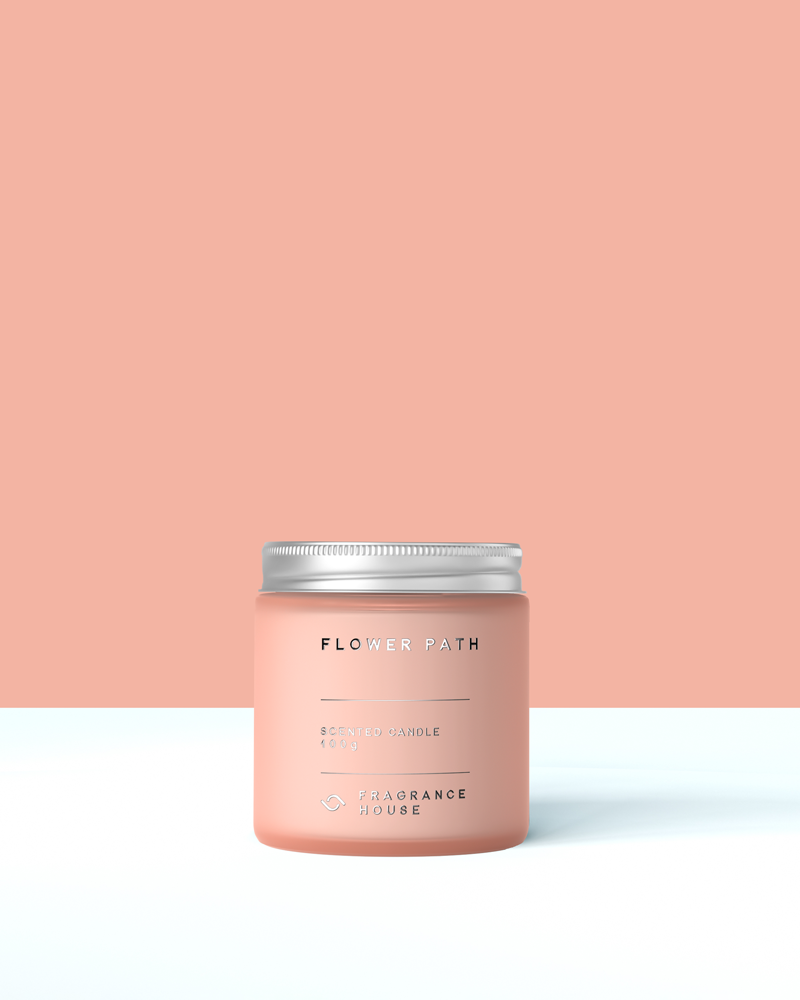 Scented Poured Candle | Flower Path