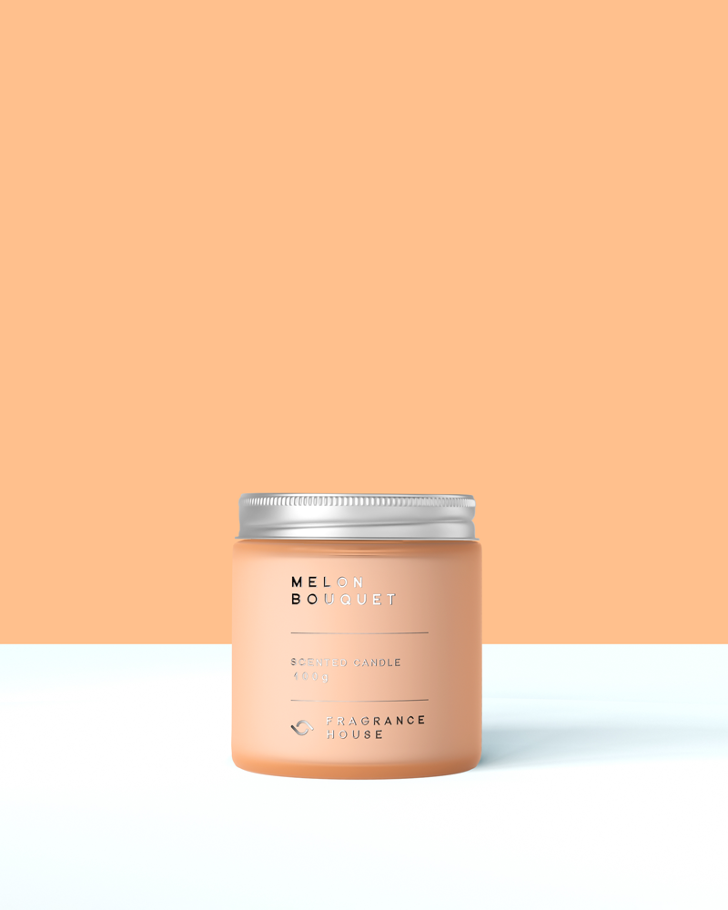 Scented Poured Candle | Melon Bouquet