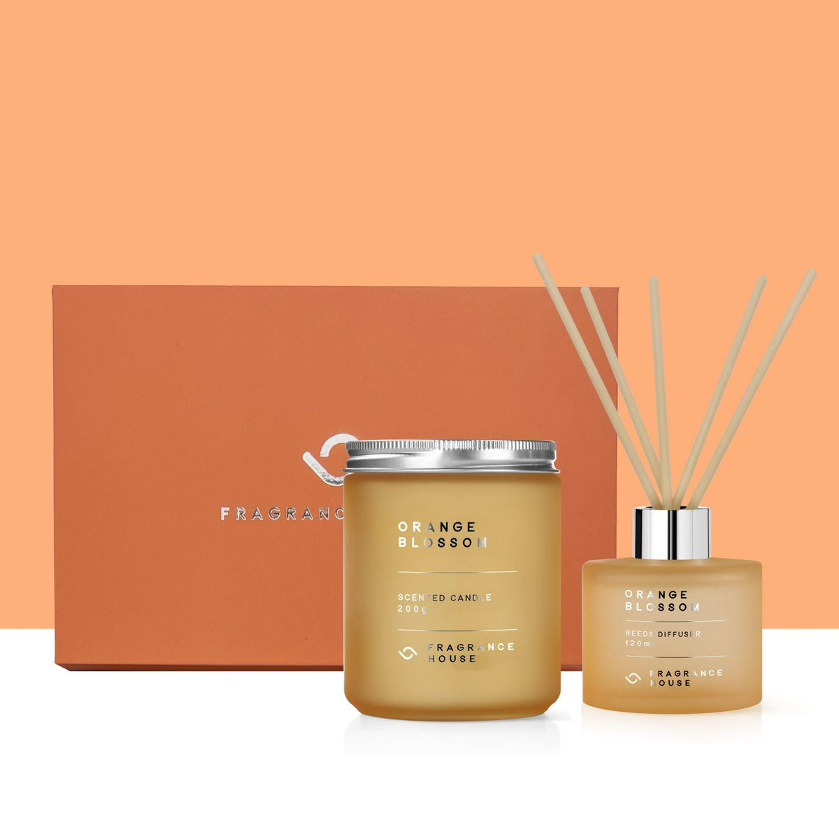【 Classic Candle &amp; Diffuser Gift Set (With gift box)  - Orange Blossom】 - Fragrance House HK